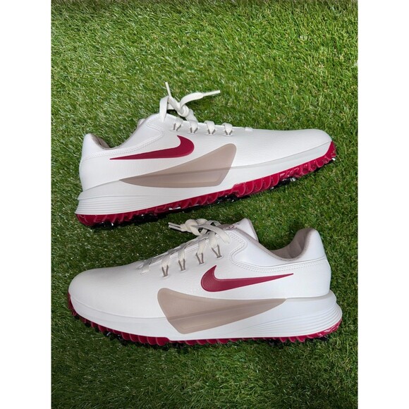 Nike Victory Pro 4 White Red Golf Shoes Men Size 12 Wide PGA Masters HM9220-103
